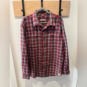 Carhartt Men's Red, Gray, Blue Plaid Shirt